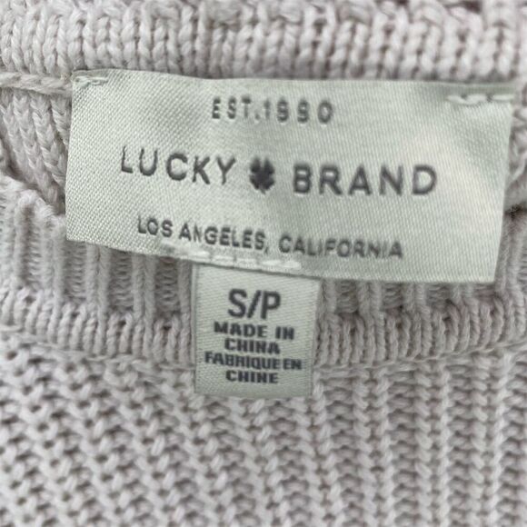 Lucky Brand Women's Light  Lace-Up Back  Sweater Size S - Picture 7 of 9